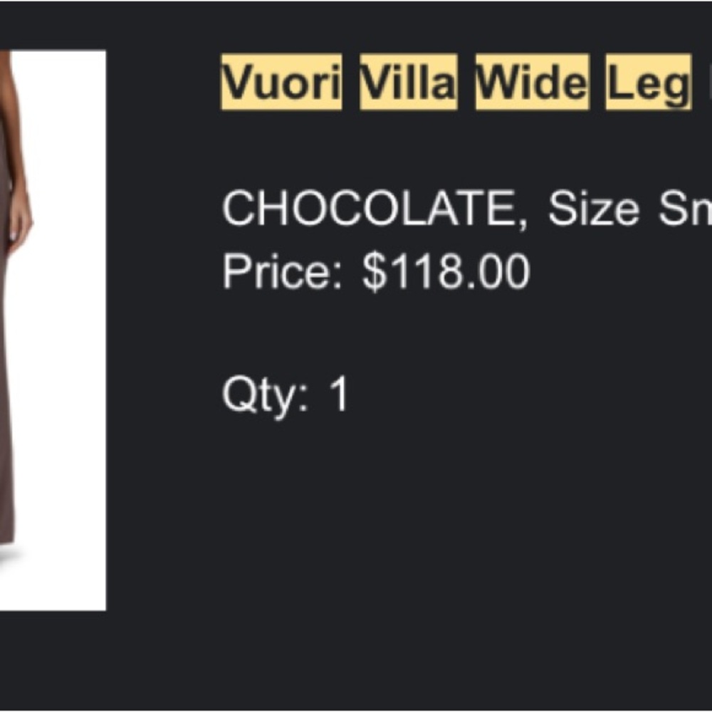 Brown Wide-Leg Pants